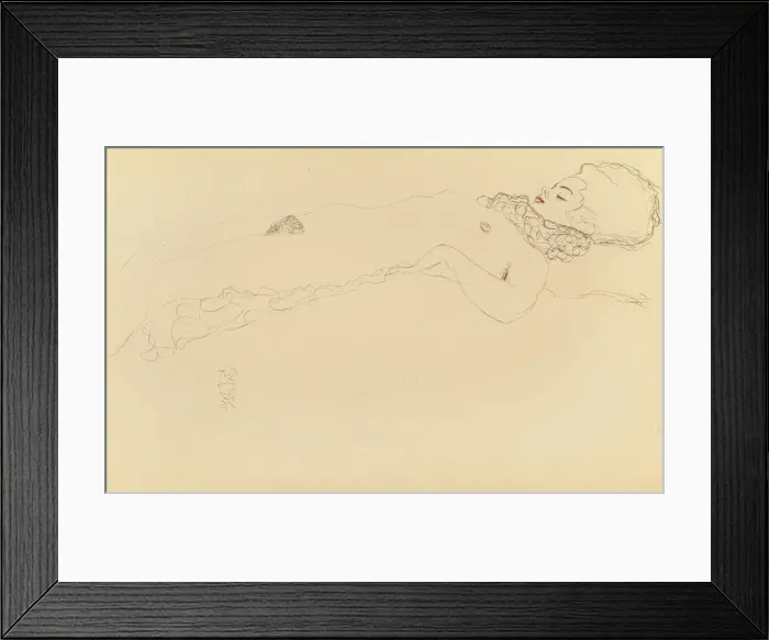 Framed Print : Nude lying Framed Print : Nude lying