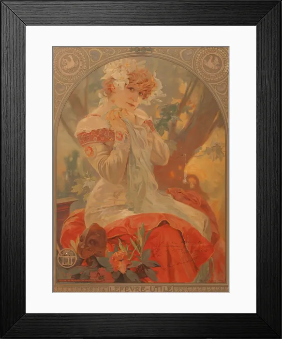 Framed Print : Poster for Lefevre-Utile. Sarah Bernhardt in the role of Melissinde in La Princesse Framed Print : Poster for Lefevre-Utile. Sarah Bernhardt in the role of Melissinde in La Princesse