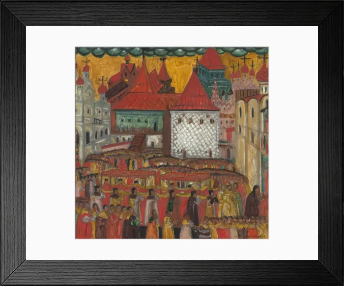 Framed Print : Procession of the Cross in Celebration of the Birth of Peter the Great, 1917 Framed Print : Procession of the Cross in Celebration of the Birth of Peter the Great, 1917