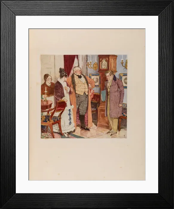 Framed Print : Illustration to the comedy Woe from Wit by Alexander Griboyedov, 1913 Framed Print : Illustration to the comedy Woe from Wit by Alexander Griboyedov, 1913