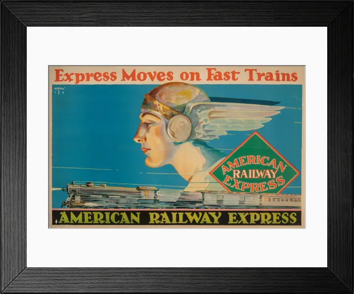 Framed Print : American Railway Express, 1927 Framed Print : American Railway Express, 1927