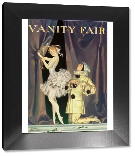 Pierrot and Columbine. Vanity Fair magazine cover, 1915