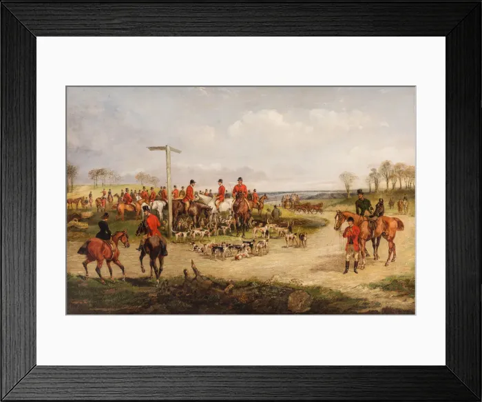 Framed Print : Gathering for the Hunt Framed Print : Gathering for the Hunt