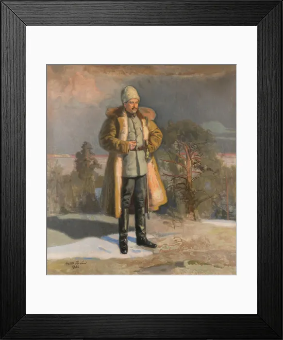 Framed Print : General Mannerheim watching the Battle of Tampere, 1920 Framed Print : General Mannerheim watching the Battle of Tampere, 1920