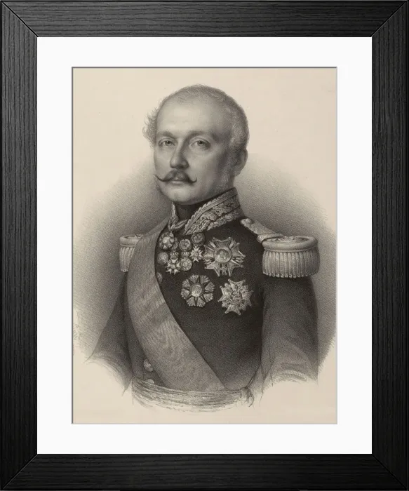 Framed Print : General Nicolas Oudinot (1791-1863), duc de Reggio, 1851 Framed Print : General Nicolas Oudinot (1791-1863), duc de Reggio, 1851