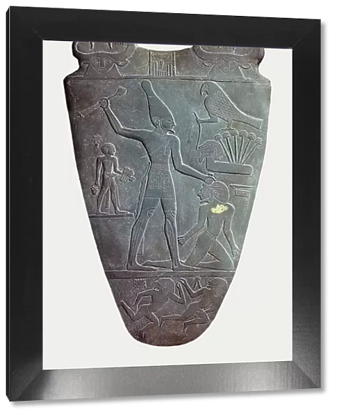 The Narmer Palette (verso), ca 31st century BC
