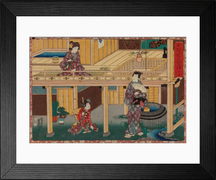 Framed Print : From the series Sono sugata yukari no utsushi-e (Magic Lantern Slides of That Romantic Framed Print : From the series Sono sugata yukari no utsushi-e (Magic Lantern Slides of That Romantic