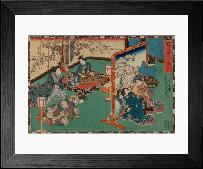 Framed Print : From the series Sono sugata yukari no utsushi-e (Magic Lantern Slides of That Romantic Framed Print : From the series Sono sugata yukari no utsushi-e (Magic Lantern Slides of That Romantic
