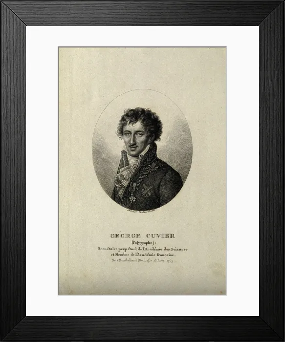 Framed Print : Georges Leopold Chretien Frederic Dagobert, Baron de Cuvier (1769-1832) Framed Print : Georges Leopold Chretien Frederic Dagobert, Baron de Cuvier (1769-1832)