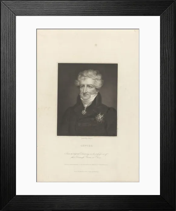 Framed Print : Georges Leopold Chretien Frederic Dagobert, Baron de Cuvier (1769-1832)