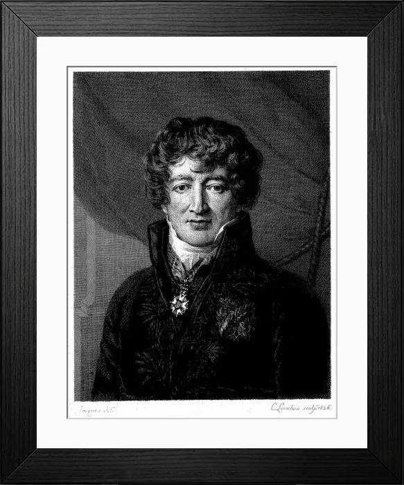 Framed Print : Georges Leopold Chretien Frederic Dagobert, Baron de Cuvier (1769-1832), 1826