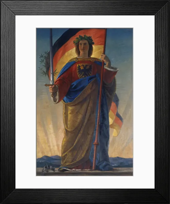 Framed Print : Germania, 1848 Framed Print : Germania, 1848