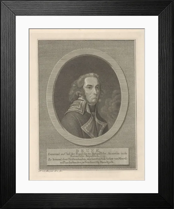 Framed Print : Guillaume Marie-Anne Brune (1763-1815), 1799 Framed Print : Guillaume Marie-Anne Brune (1763-1815), 1799