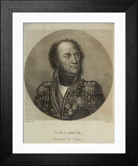 Framed Print : Guillaume Marie-Anne Brune (1763-1815), 1800s Framed Print : Guillaume Marie-Anne Brune (1763-1815), 1800s