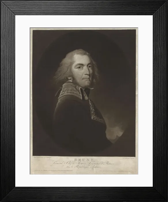 Framed Print : Guillaume Marie-Anne Brune (1763-1815), c. 1800 Framed Print : Guillaume Marie-Anne Brune (1763-1815), c. 1800