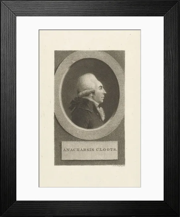 Framed Print : Jean Baptiste Baron de Cloots du Val-de-Grace, known as Anacharsis Cloots (1755-1794), 1790s Framed Print : Jean Baptiste Baron de Cloots du Val-de-Grace, known as Anacharsis Cloots (1755-1794), 1790s