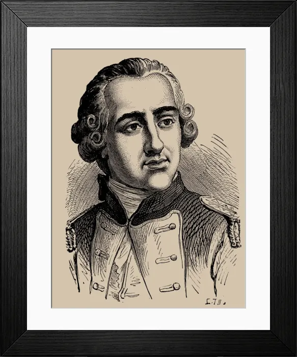 Framed Print : Jean-Baptiste-Donatien de Vimeur, comte de Rochambeau (1725-1807), 1889 Framed Print : Jean-Baptiste-Donatien de Vimeur, comte de Rochambeau (1725-1807), 1889