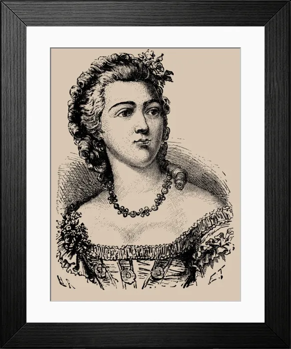 Framed Print : Jeanne Becu, comtesse Du Barry (1743-1793), 1889 Framed Print : Jeanne Becu, comtesse Du Barry (1743-1793), 1889