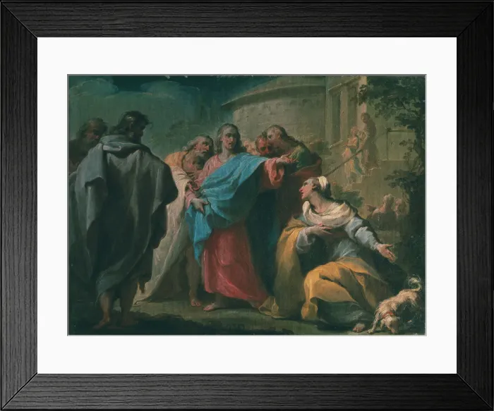 Framed Print : Jesus and the Canaanite Woman, Mid of the 18th cen Framed Print : Jesus and the Canaanite Woman, Mid of the 18th cen