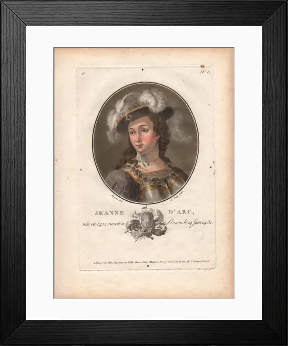 Framed Print : Joan of Arc, 1787 Framed Print : Joan of Arc, 1787