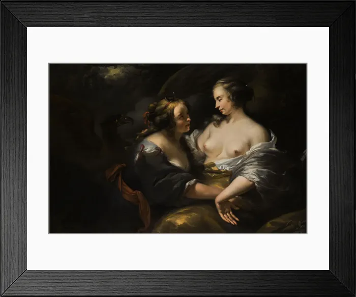 Framed Print : Jupiter, Disguised as Diana, Seducing the Nymph Callisto Framed Print : Jupiter, Disguised as Diana, Seducing the Nymph Callisto