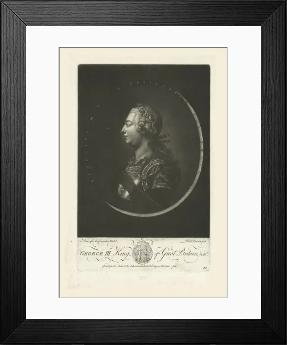 Framed Print : King George III of the United Kingdom (1738-1820) Framed Print : King George III of the United Kingdom (1738-1820)