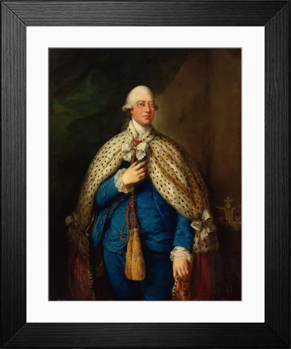 Framed Print : King George III of the United Kingdom (1738-1820), 1785 Framed Print : King George III of the United Kingdom (1738-1820), 1785