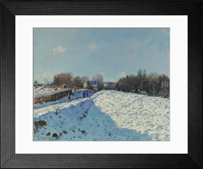 Framed Print : La neige a Louveciennes, 1874 Framed Print : La neige a Louveciennes, 1874