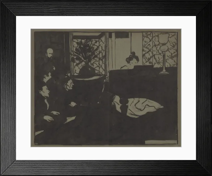 Framed Print : La Symphonie. (Misia), 1897 Framed Print : La Symphonie. (Misia), 1897