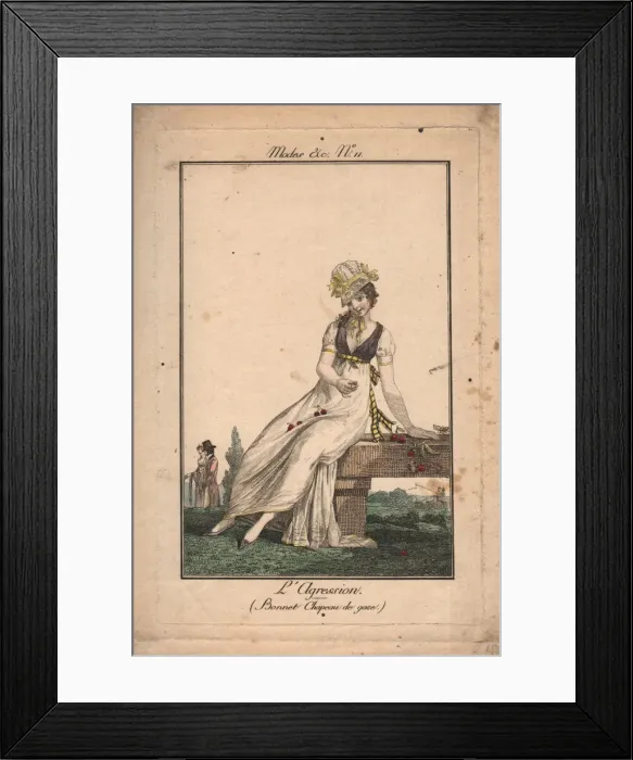 Framed Print : L Agression, 1800 Framed Print : L Agression, 1800