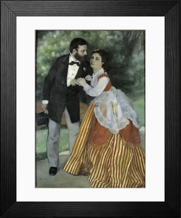Framed Print : Le Couple, 1868 Framed Print : Le Couple, 1868