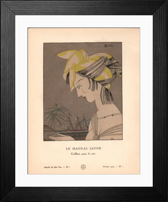 Framed Print : Le Madras jaune, 1920 Framed Print : Le Madras jaune, 1920