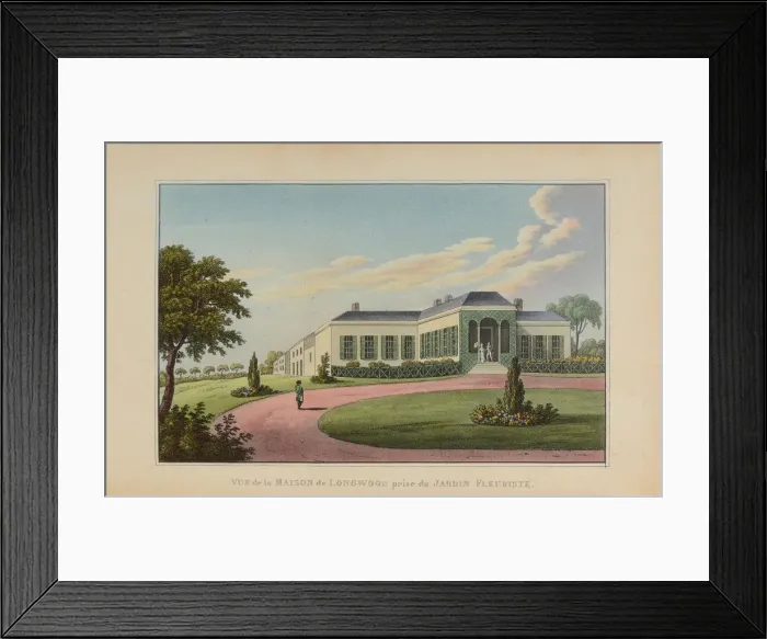 Framed Print : Longwood House on the island of Saint Helena, 1818 Framed Print : Longwood House on the island of Saint Helena, 1818
