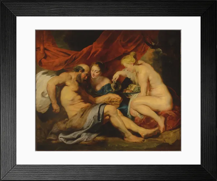 Framed Print : Lot and his Daughters Framed Print : Lot and his Daughters