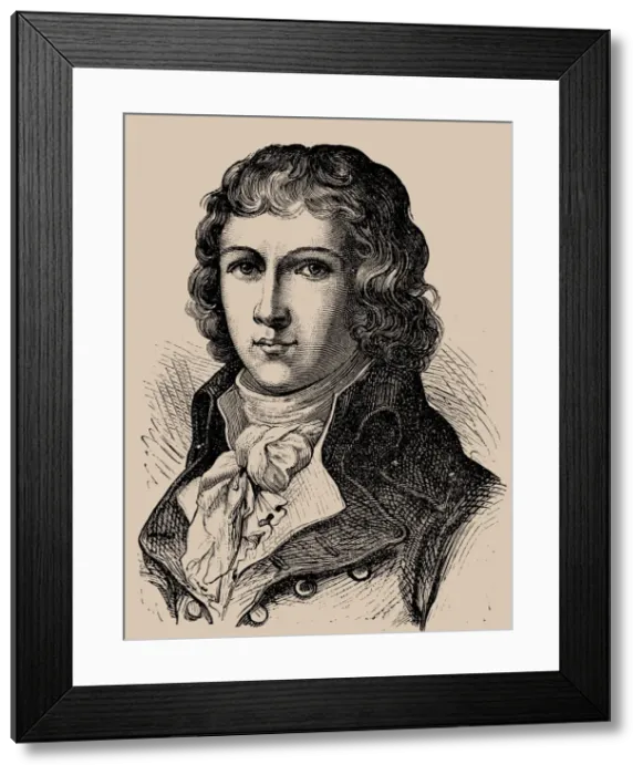 Framed Print : Louis Antoine de Saint-Just (1767-1794), 1889 Framed Print : Louis Antoine de Saint-Just (1767-1794), 1889