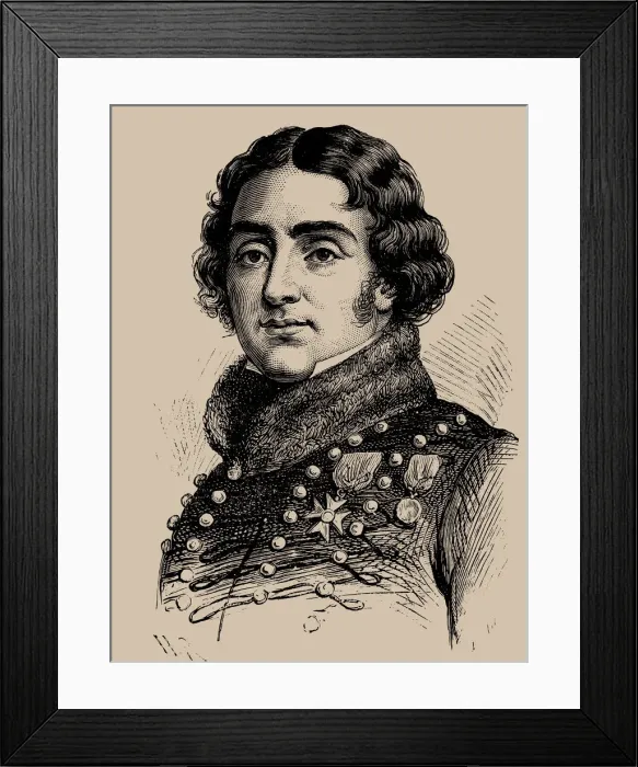 Framed Print : Marie Pierre Louis de Frotte (1766-1800), 1889 Framed Print : Marie Pierre Louis de Frotte (1766-1800), 1889