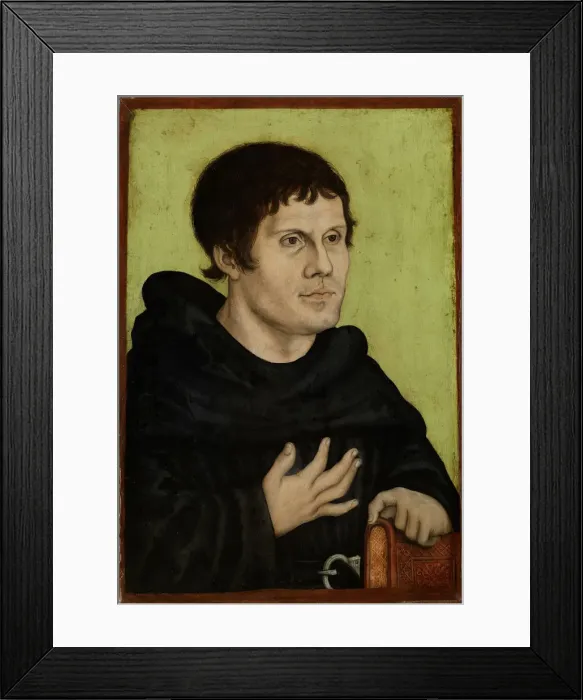 Framed Print : Martin Luther as an Augustinian Monk, Second half of the16th cen Framed Print : Martin Luther as an Augustinian Monk, Second half of the16th cen