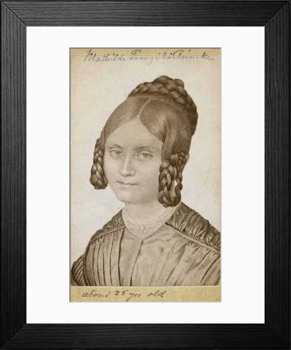 Framed Print : Mathilde Franziska Anneke (1817-1884), c. 1840 Framed Print : Mathilde Franziska Anneke (1817-1884), c. 1840