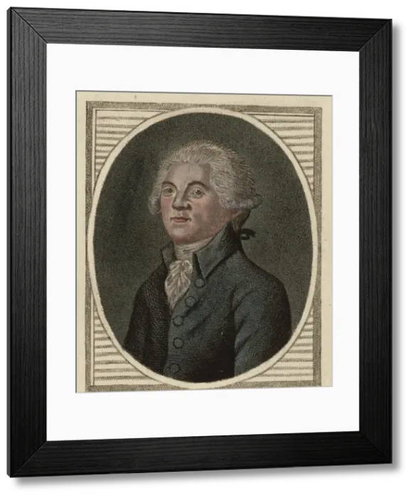 Framed Print : Maximilien de Robespierre (1758-1794), 1792 Framed Print : Maximilien de Robespierre (1758-1794), 1792