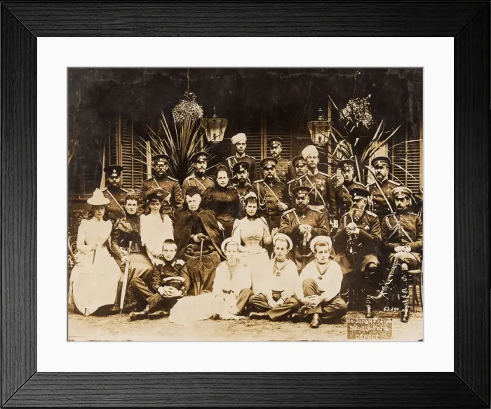 Framed Print : Members of the Romanov family at the summer military manoeuvres in Krasnoye Selo, 1892 Framed Print : Members of the Romanov family at the summer military manoeuvres in Krasnoye Selo, 1892