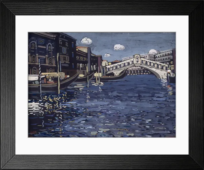 Framed Print : Memory from Venice 4 (Ponte di Rialto), 1904 Framed Print : Memory from Venice 4 (Ponte di Rialto), 1904