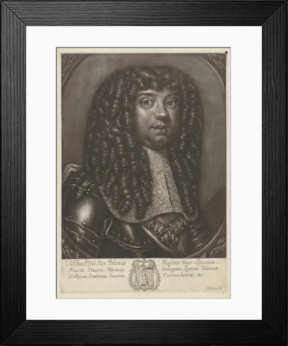 Framed Print : Michal Korybut Wisniowiecki (1640-1673), King of Poland and Grand Duke of Lithuania, 1699 Framed Print : Michal Korybut Wisniowiecki (1640-1673), King of Poland and Grand Duke of Lithuania, 1699
