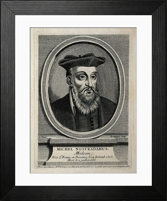 Framed Print : Michel de Nostredame, called Nostradamus (1503-1566), Second Half of the 17th cen Framed Print : Michel de Nostredame, called Nostradamus (1503-1566), Second Half of the 17th cen