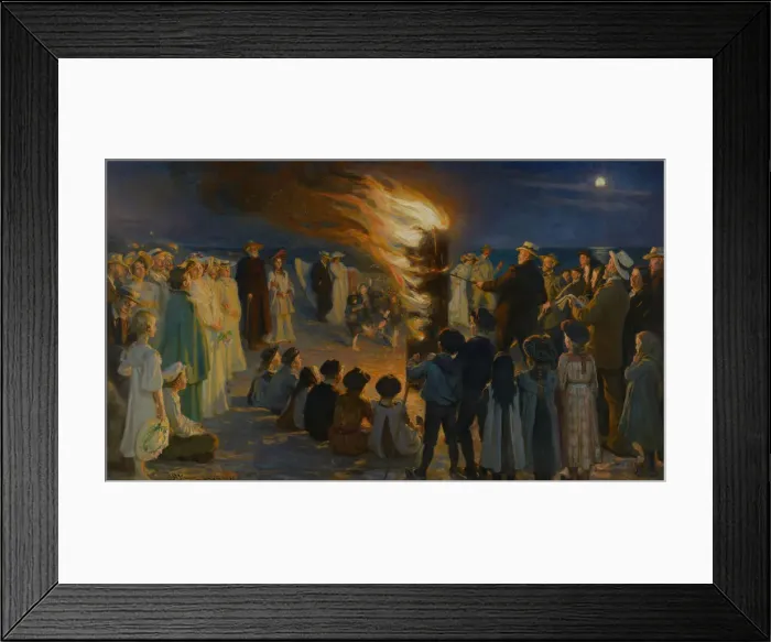 Framed Print : Midsummers Eve Bonfire on Skagens Beach Framed Print : Midsummers Eve Bonfire on Skagens Beach