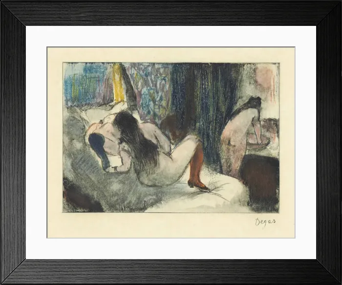 Framed Print : Mimes des courtisanes de Lucien. Illustration Framed Print : Mimes des courtisanes de Lucien. Illustration