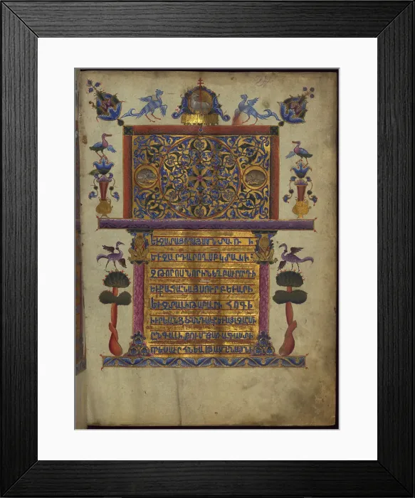 Framed Print : Miniature from the Toros Roslin Gospels, 1262 Framed Print : Miniature from the Toros Roslin Gospels, 1262