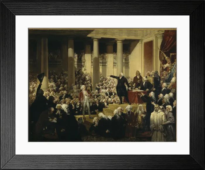 Framed Print : Mirabeau Confronts the Marquis de Dreux-Breze, 23 June 1789, 1831 Framed Print : Mirabeau Confronts the Marquis de Dreux-Breze, 23 June 1789, 1831