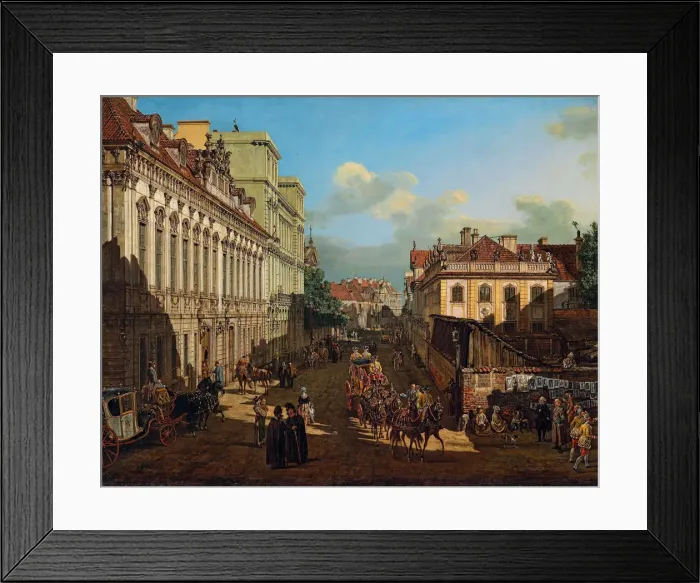 Framed Print : Miodowa Street in Warsaw, 1777 Framed Print : Miodowa Street in Warsaw, 1777