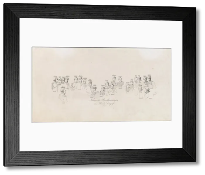 Framed Print : Names of plenipotentiaries of the Congress of Vienna, 1815, 1819 Framed Print : Names of plenipotentiaries of the Congress of Vienna, 1815, 1819