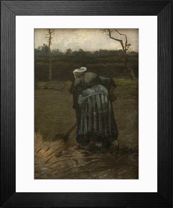 Framed Print : Peasant Woman Digging, 1885 Framed Print : Peasant Woman Digging, 1885